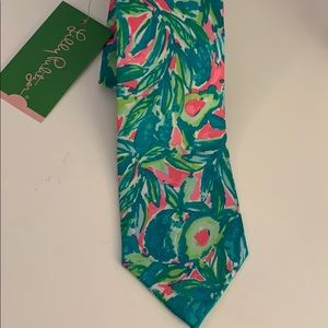 Lilly Pulitzer Pink Sunset Guac and Roll Tie